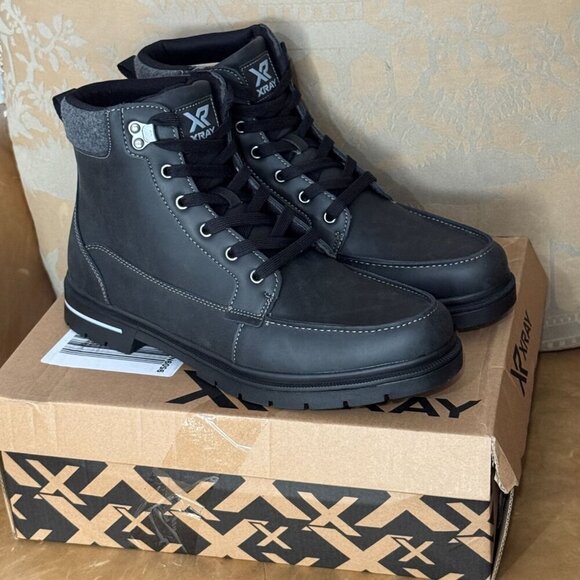 xray Other - Xray Jason Black Combat Boots Men’s 12 Lace-Up Ankle Workwear Style Grip